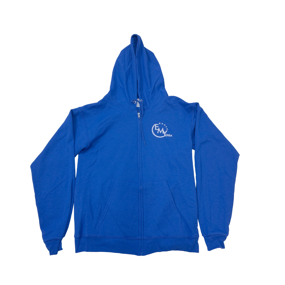 Deep Royal Emee Ecosmart Cotton/Poly Zip Up Hoodie