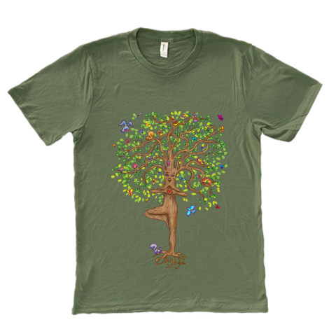 Moss Green Emee Organic Cotton Unisex "T-shirts"