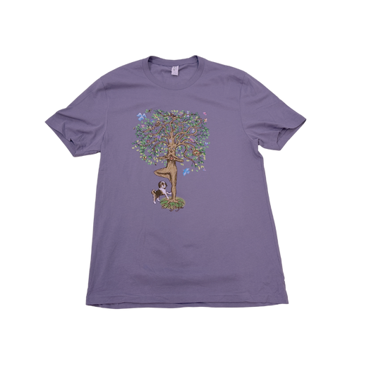 Cosmic Purple Emee Organic Cotton Unisex T-Shirts