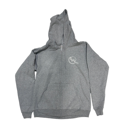 Gray Emee Ecosmart Cotton/Poly Zip Up Hoodie